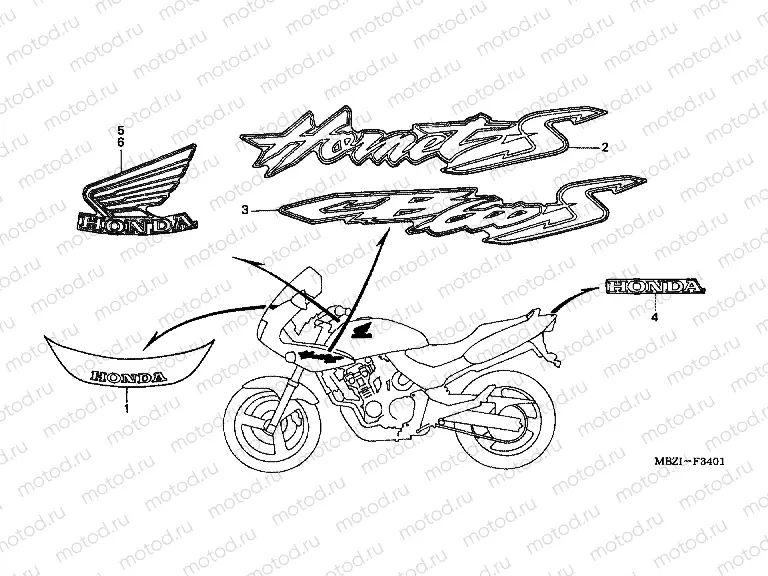 SIGN F-34-1 (CB600F22)