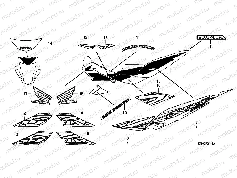 SIGN F-34-11 (FS1258 / M8 / C8 / MC8)