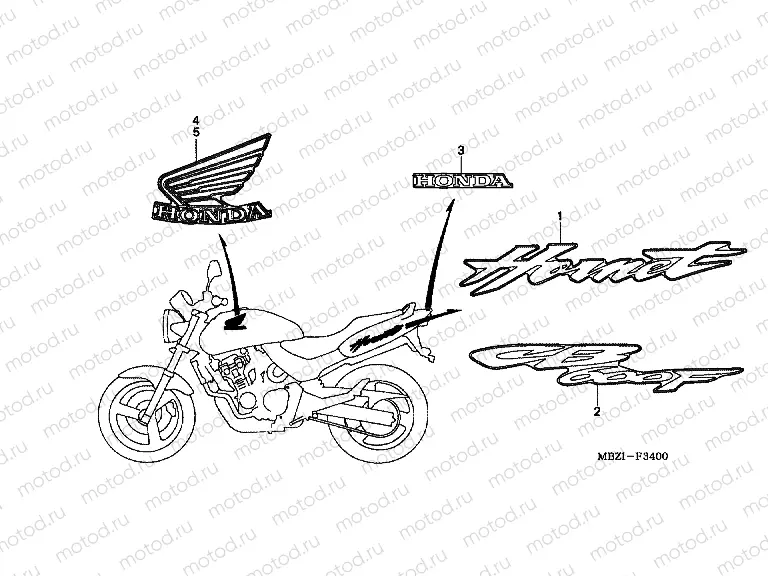 SIGN F-34 (CB600F2)