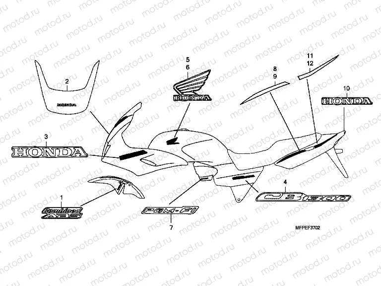 SIGN F-37-2 (CB1300SA-3ED, 3F, 8E)