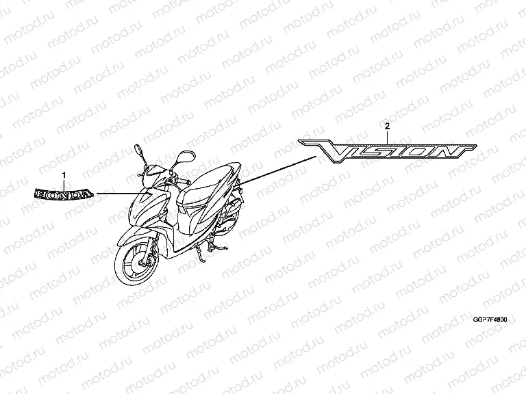 SIGN F-48 (NSC50 / MPD / WH)