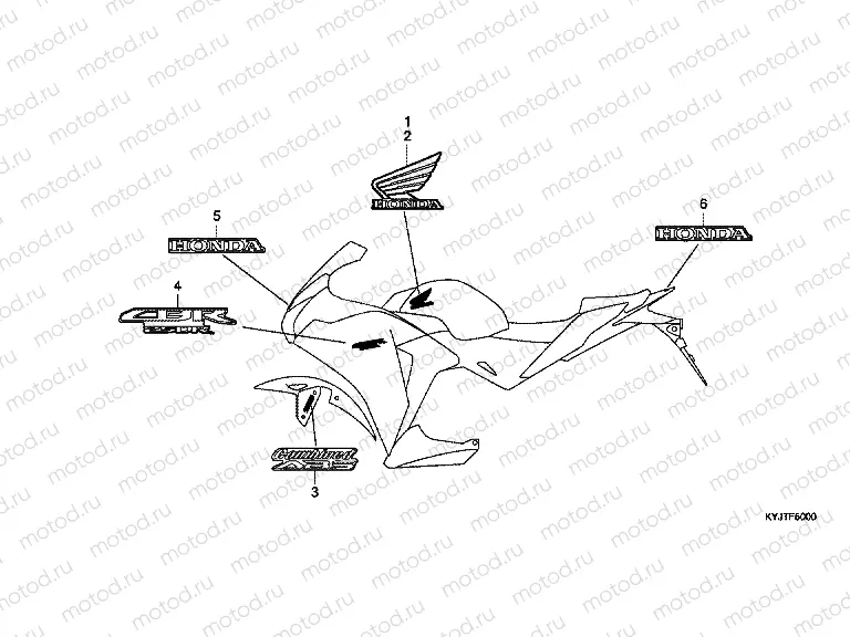 SIGN F-50 (CBR250R / CBR250RA-TH)