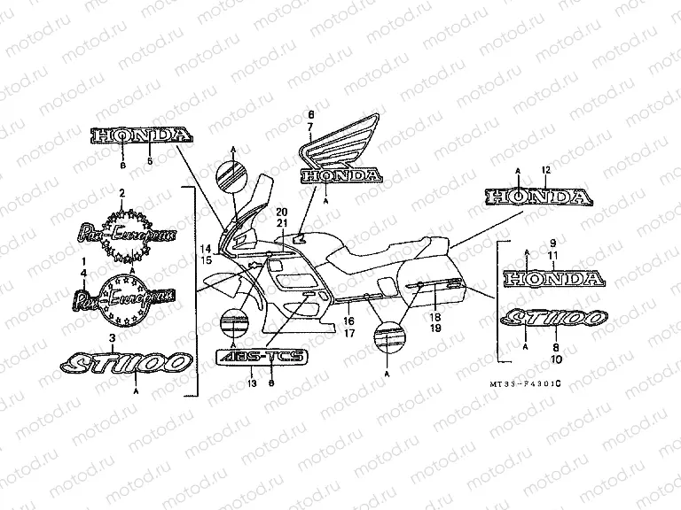 SIGNAL F-43-1 (ST1100N / P / R / AN / AP / AR)