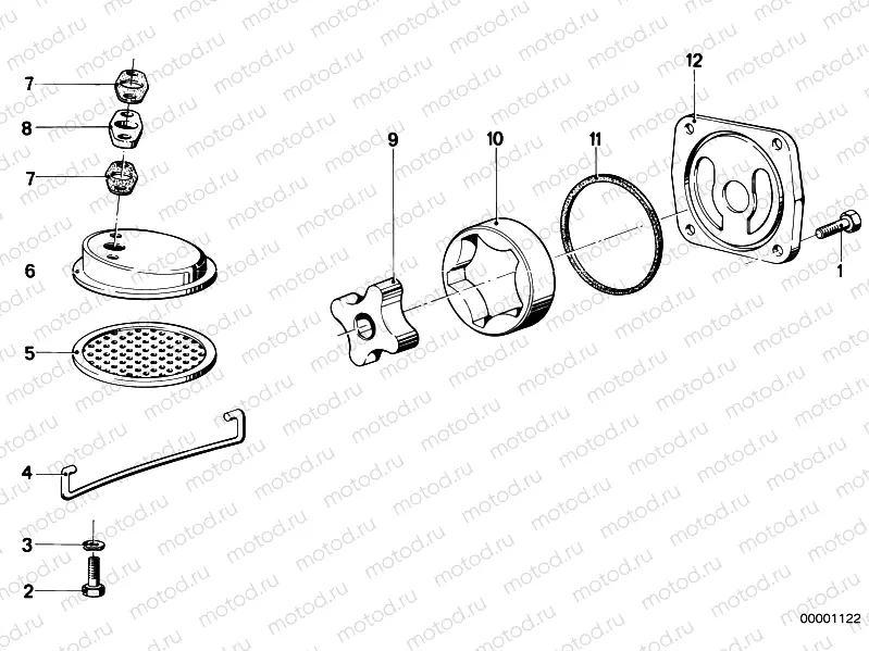 Single parts for oil pump