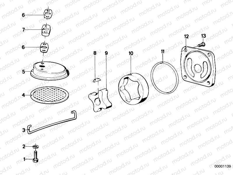 Single parts for oil pump