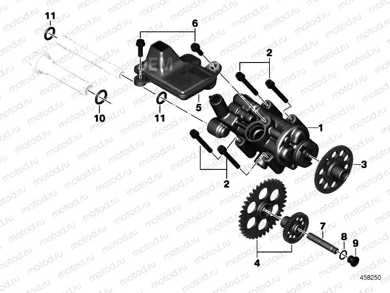 SINGLE PARTS FOR OIL PUMP