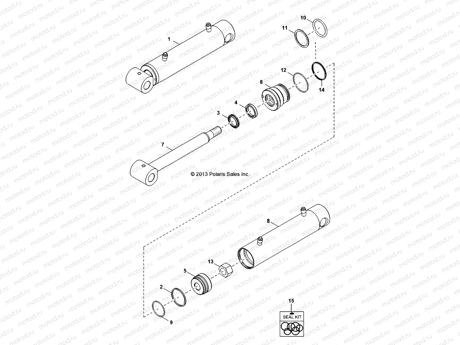 SNOW BLADE | SNOW BLADE, CYLINDER - D151M/2MPD1AJ-BLD (49BRUTUSCYLBLD2893)