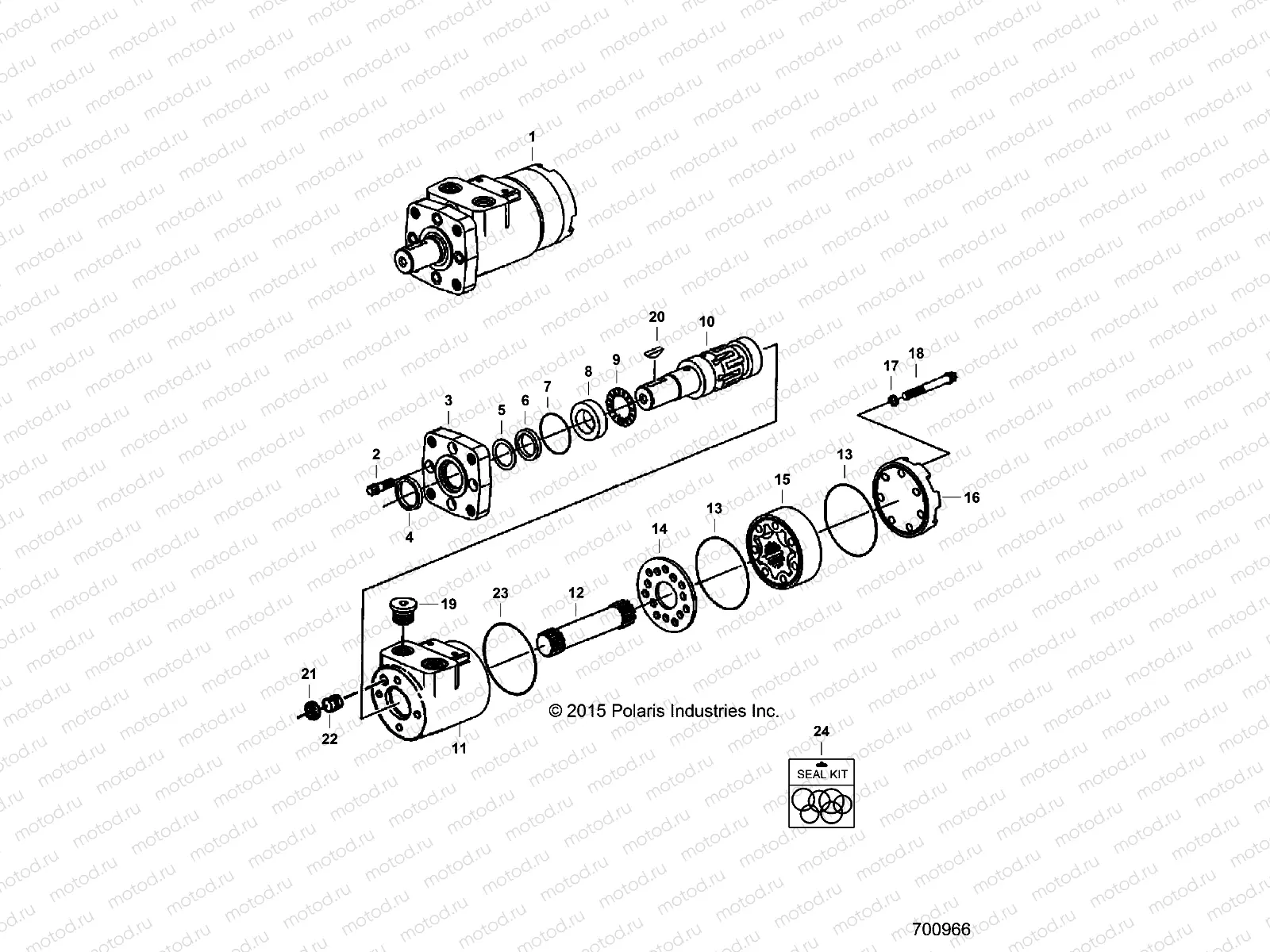 SNOWBLOWER - CHUTE ROTATOR MOTOR (700966) | SNOWBLOWER - CHUTE ROTATOR MOTOR (700966)