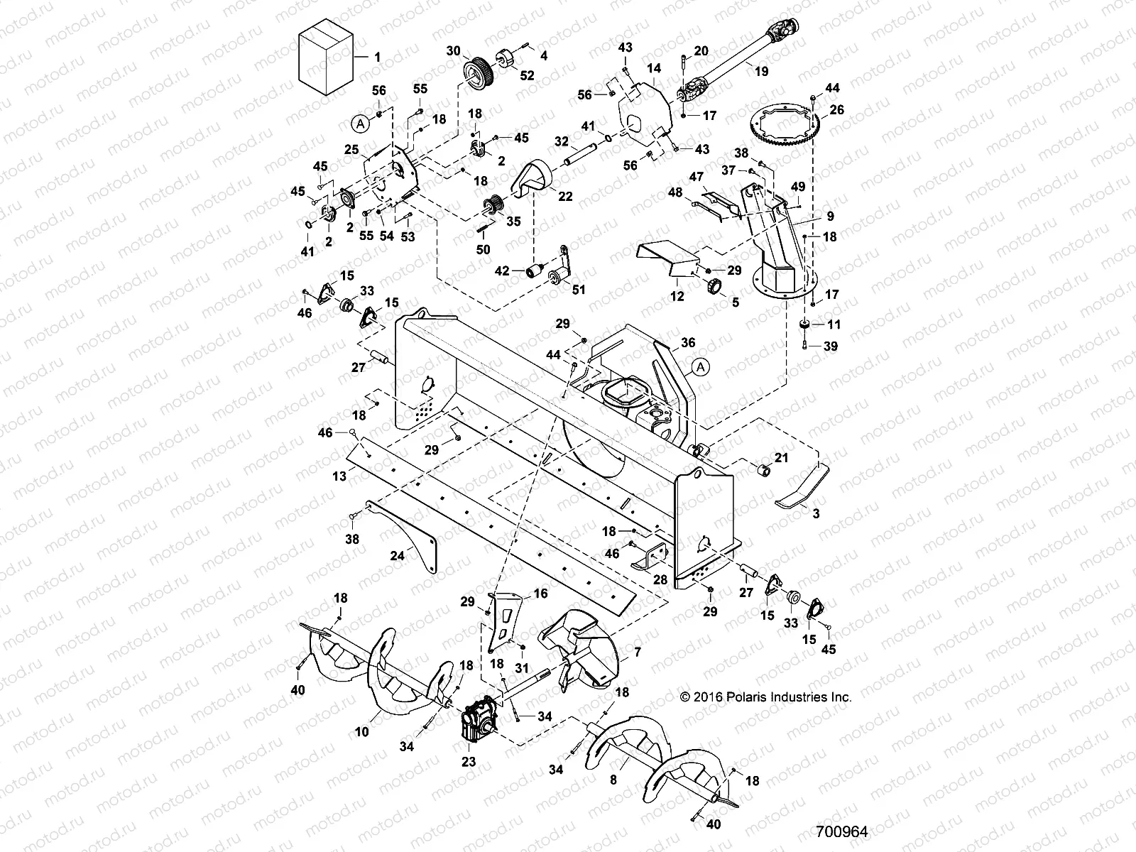 SNOWBLOWER - MAIN FRAME BELT 2881694 (B3WR00101 & ABOVE) (700964) | SNOWBLOWER - MAIN FRAME BELT 2881694 (B3WR00101 & ABOVE) (700964)