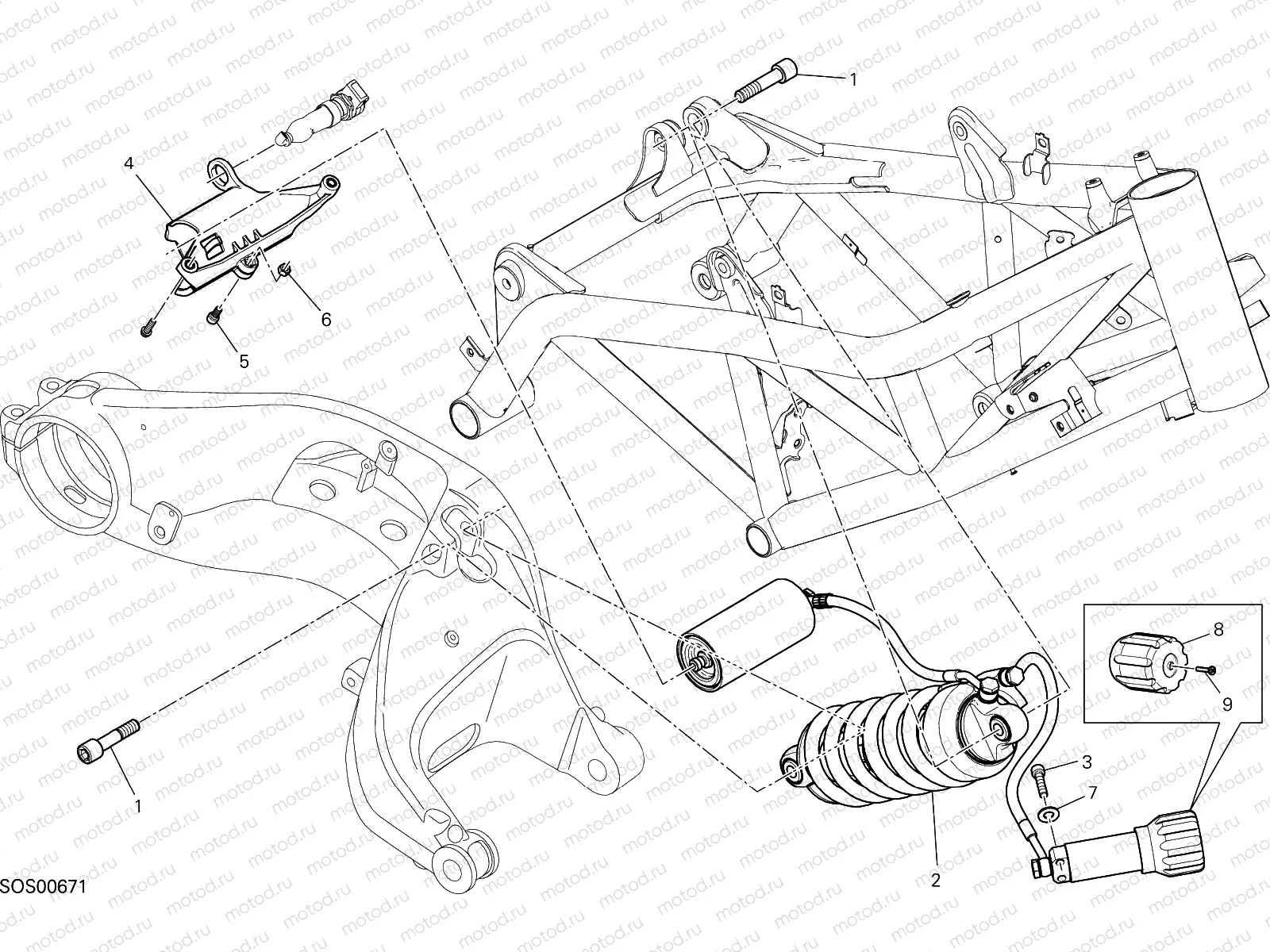 SOSPENSIONE POSTERIORE [MOD:HYP STR;XST:AUS,EUR,FRA,JAP,TWN]