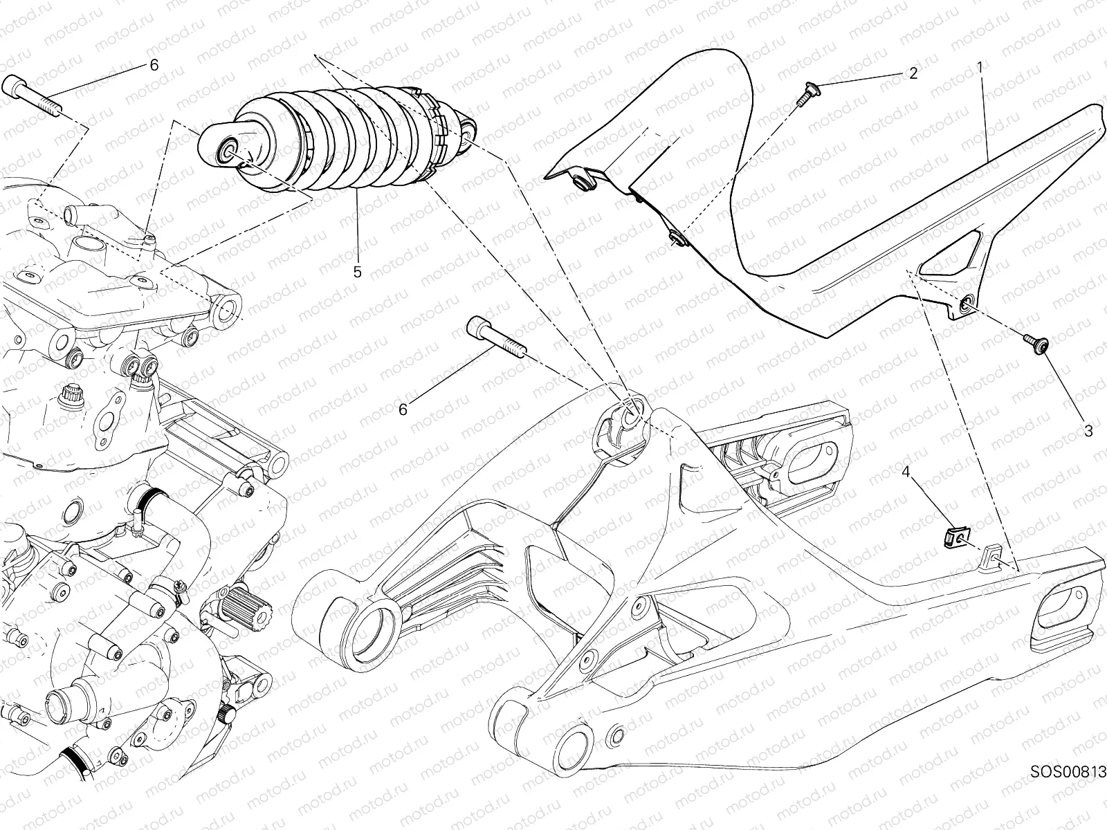 SOSPENSIONE POSTERIORE [MOD:M 821;XST:AUS,BLG,EUR,GSO,JAP,ROK,SPA,TWN]