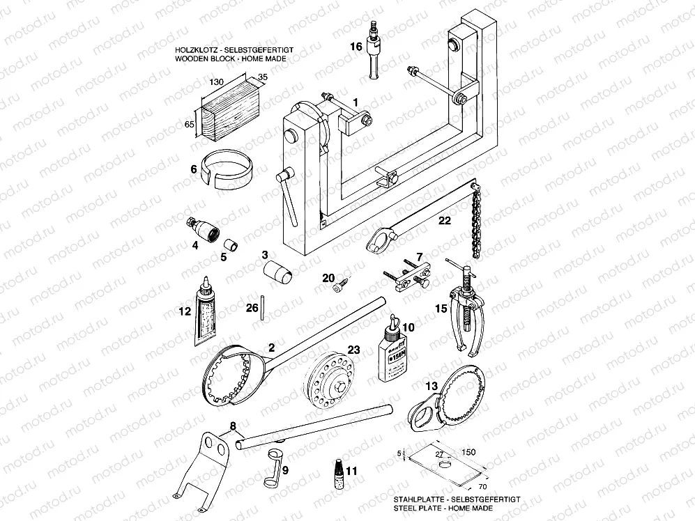 Special tools (engine)