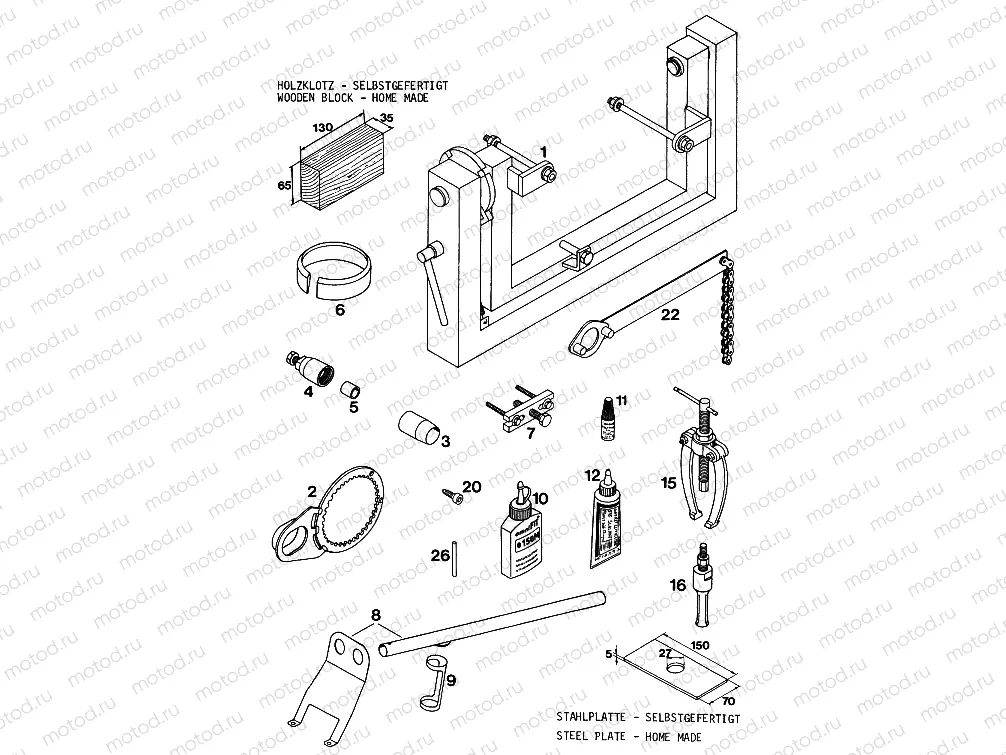 Special tools (engine)