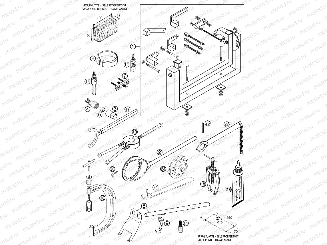 Special tools (engine)