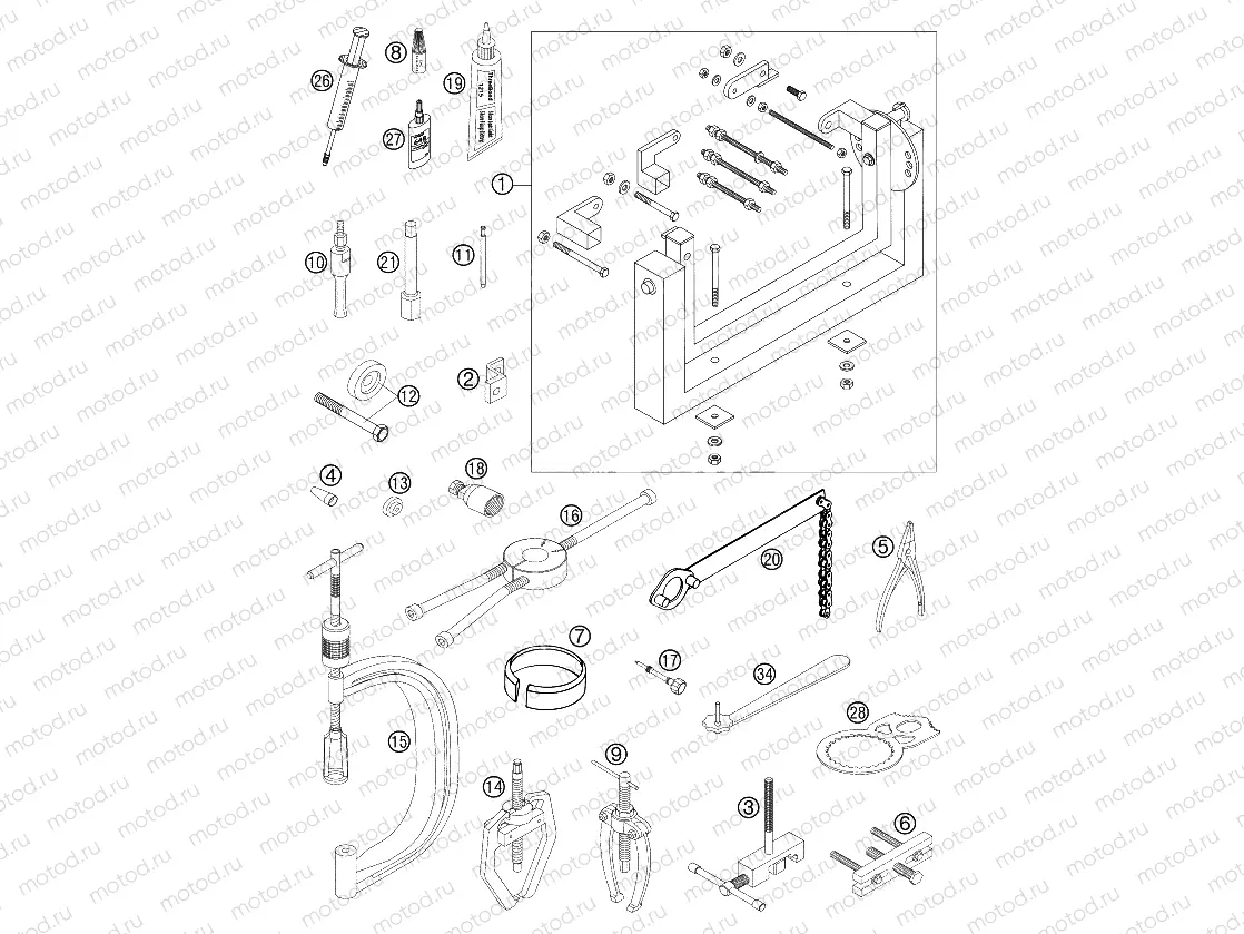 Special tools (engine)