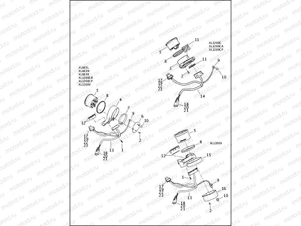 SPEEDOMETER - 883L/N/R, 1200C/CA/CB/CP/V/X
