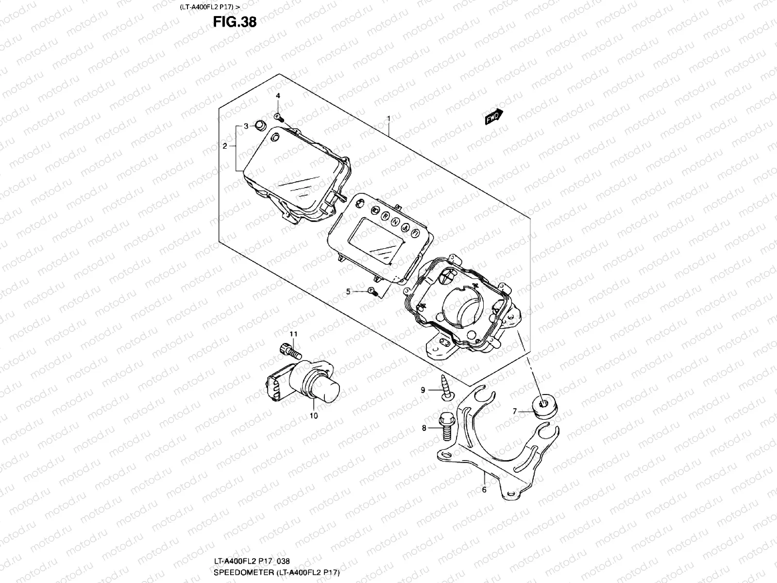 SPEEDOMETER (LT-A400FL2 P17)