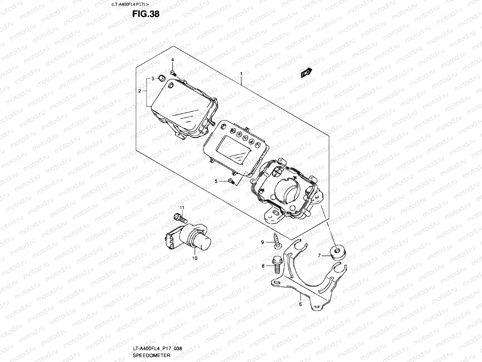 SPEEDOMETER (LT-A400FL4 P17)