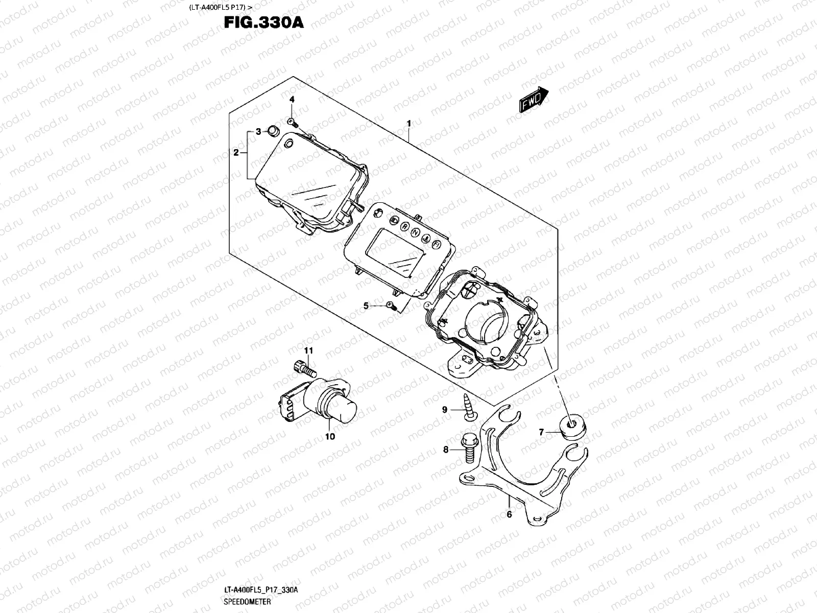 SPEEDOMETER (LT-A400FL5 P17)