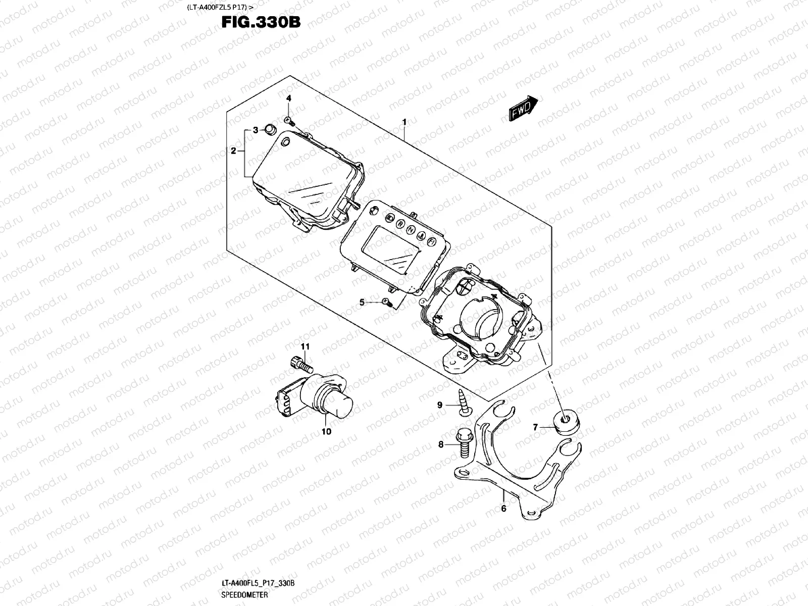 SPEEDOMETER (LT-A400FZL5 P17)