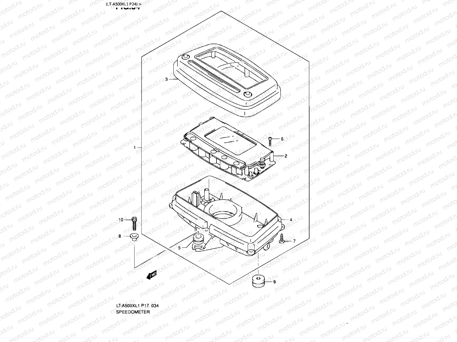 SPEEDOMETER (LT-A500XL1 P24)