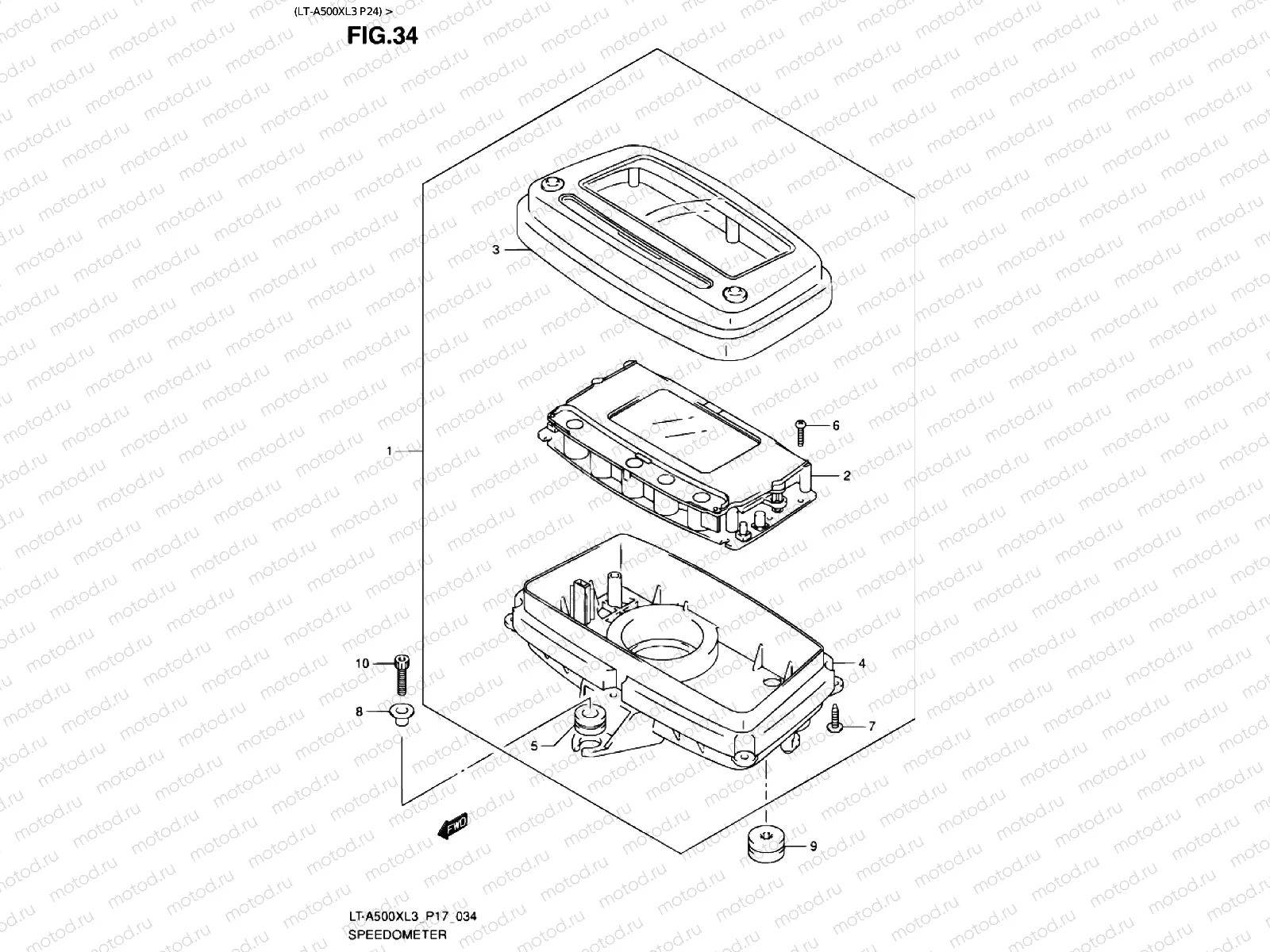 SPEEDOMETER (LT-A500XL3 P24)