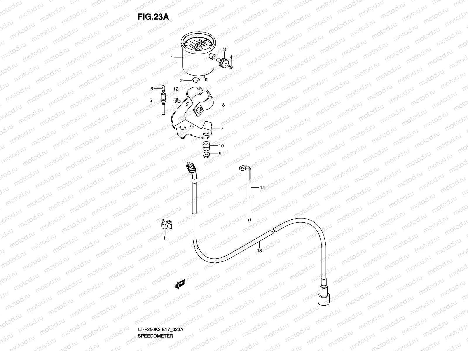 SPEEDOMETER (LT-F250K6 E4)