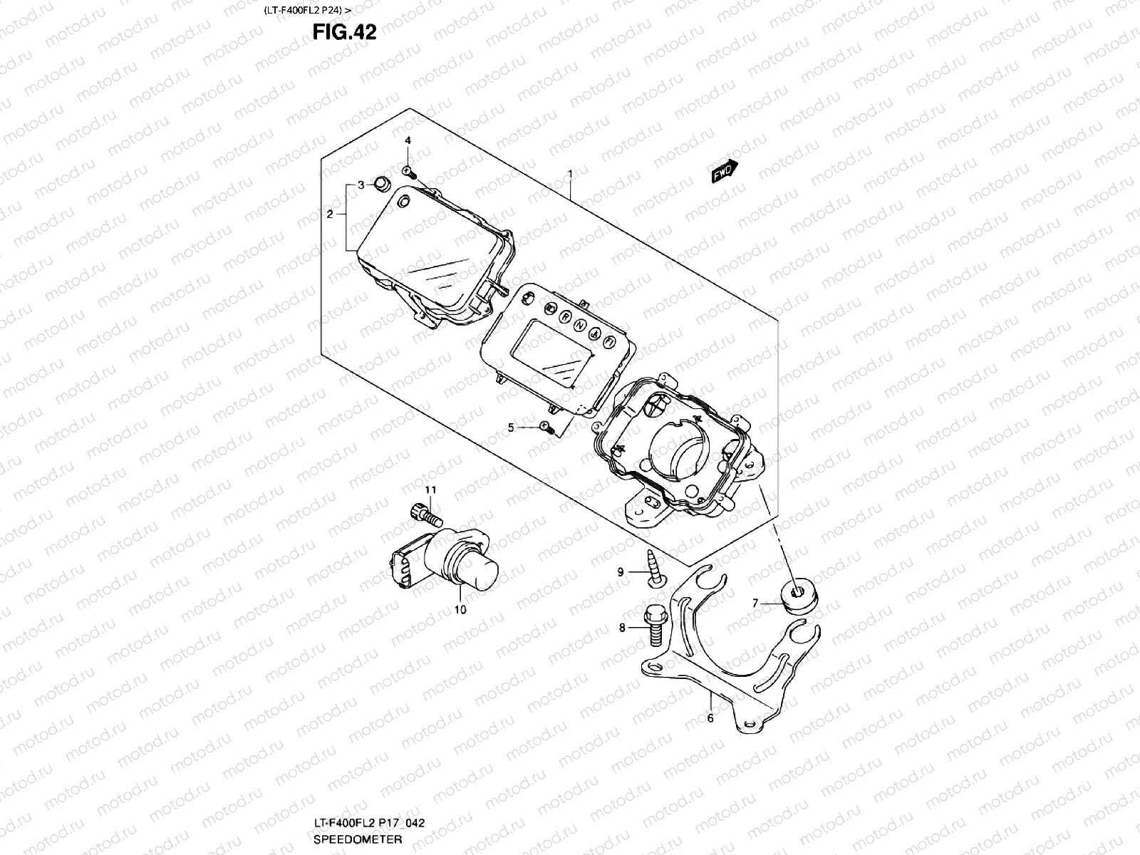 SPEEDOMETER (LT-F400FL2 P24)