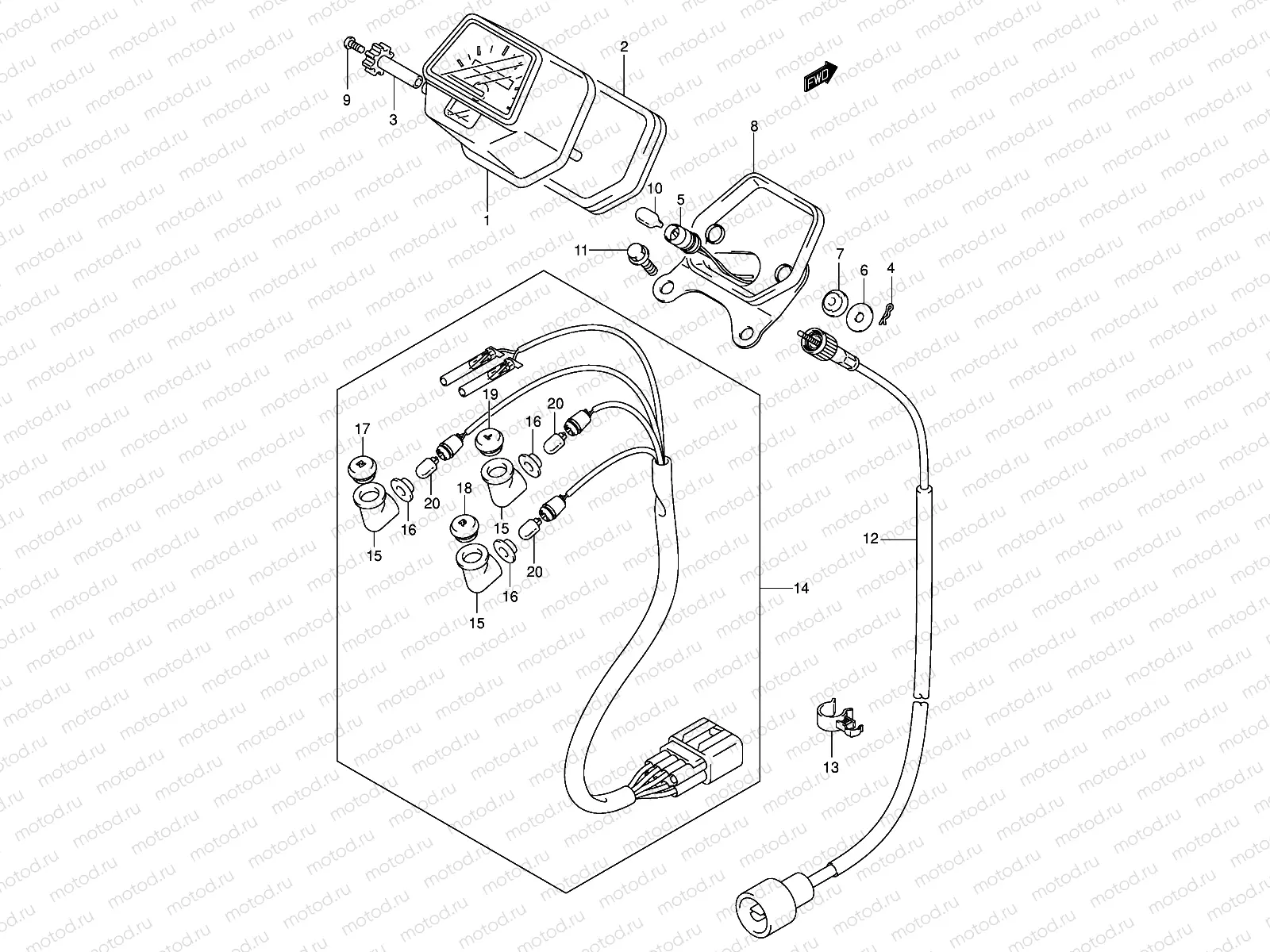 SPEEDOMETER (MODEL K3/K4)