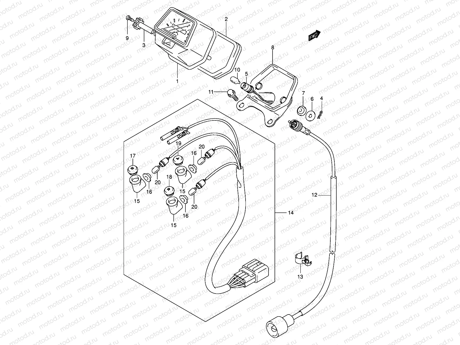 SPEEDOMETER (MODEL K3/K4)
