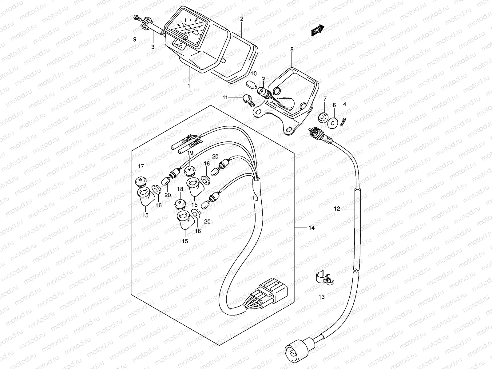 SPEEDOMETER (MODEL K3/K4)