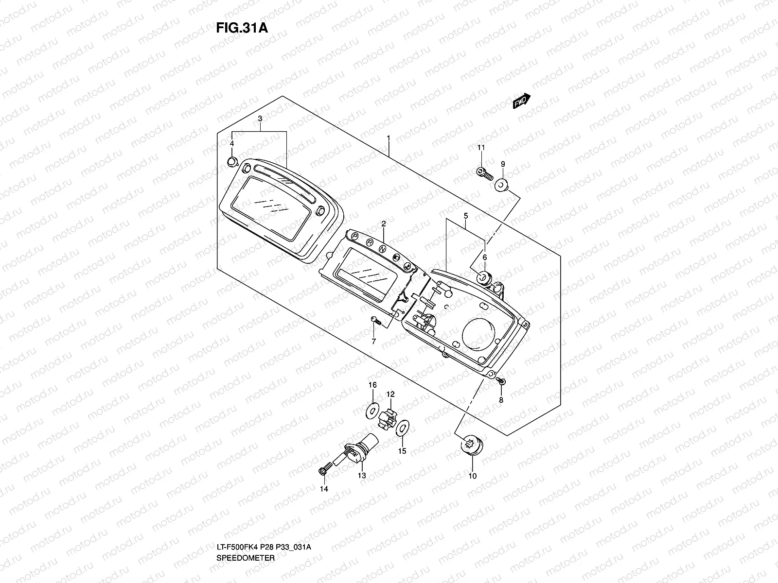 SPEEDOMETER (MODEL K6)(~'05/10)