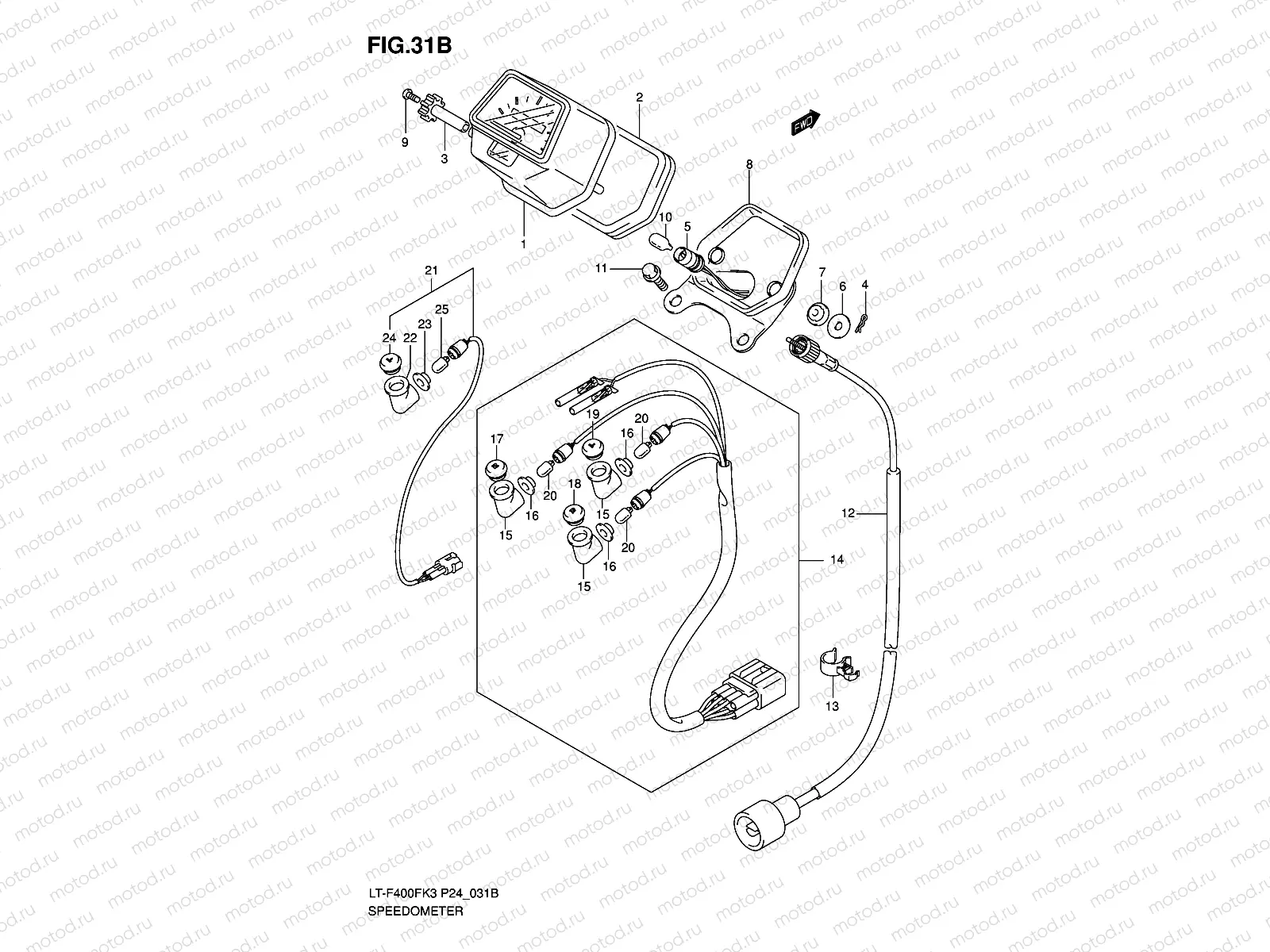 SPEEDOMETER (MODEL K6/K7)