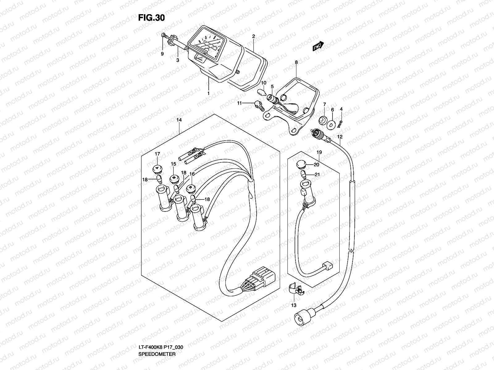 SPEEDOMETER (MODEL K8/K9)