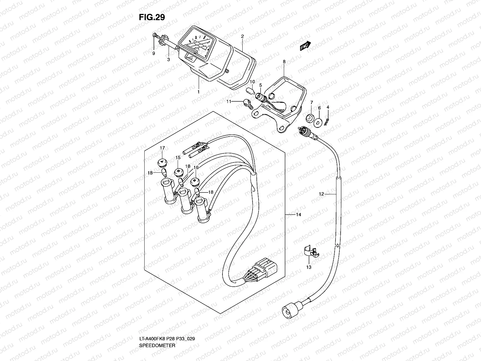 SPEEDOMETER (MODEL K8/K9)