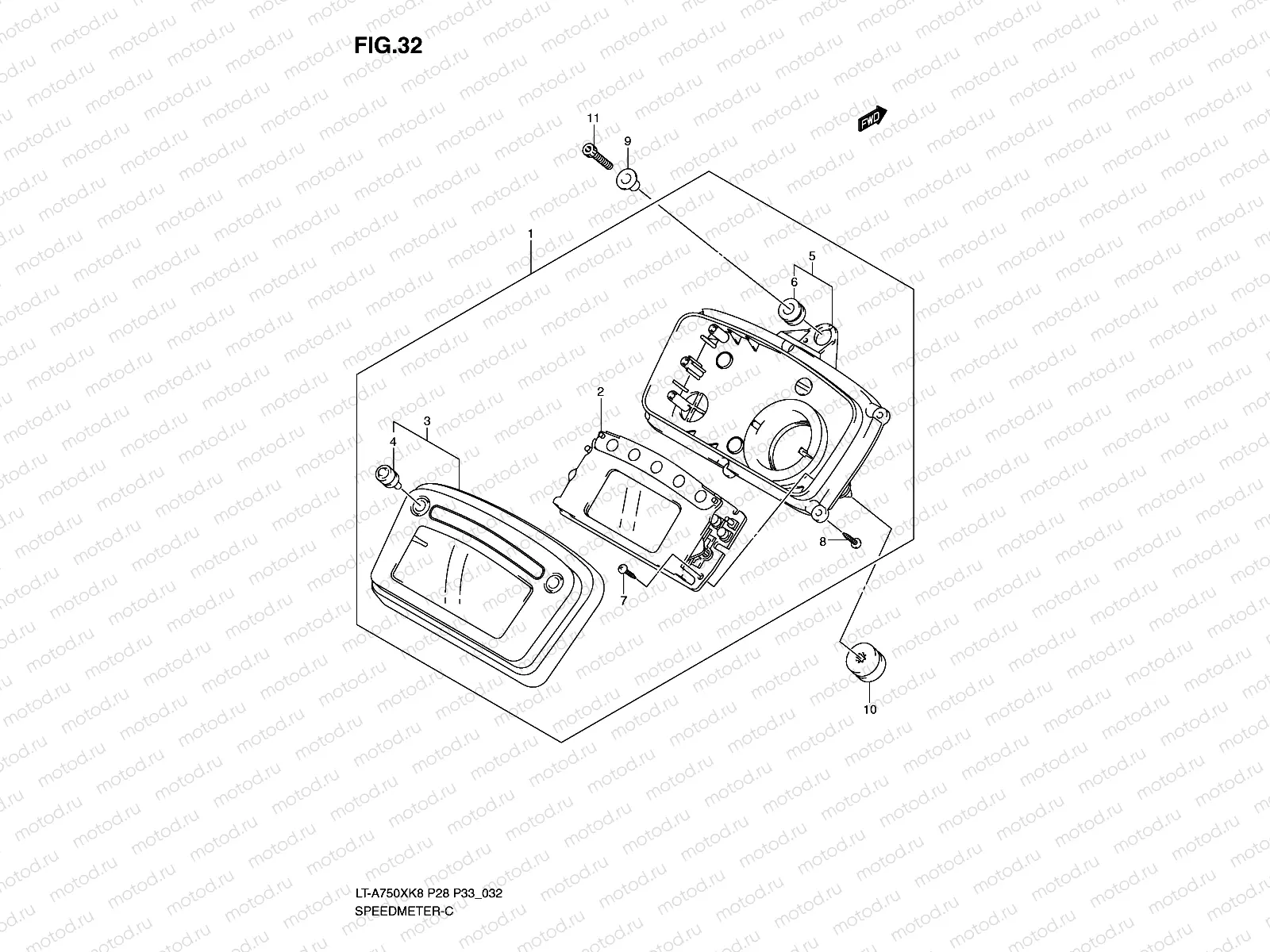 SPEEDOMETER (MODEL K8/K9)
