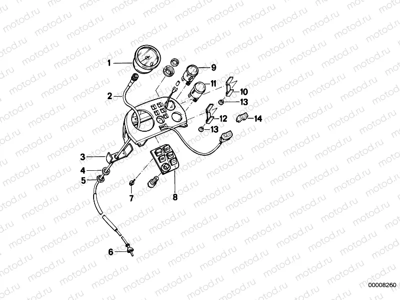 Speedometer, speedo cable/instruments