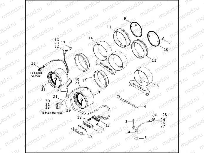 SPEEDOMETER & TACHOMETER