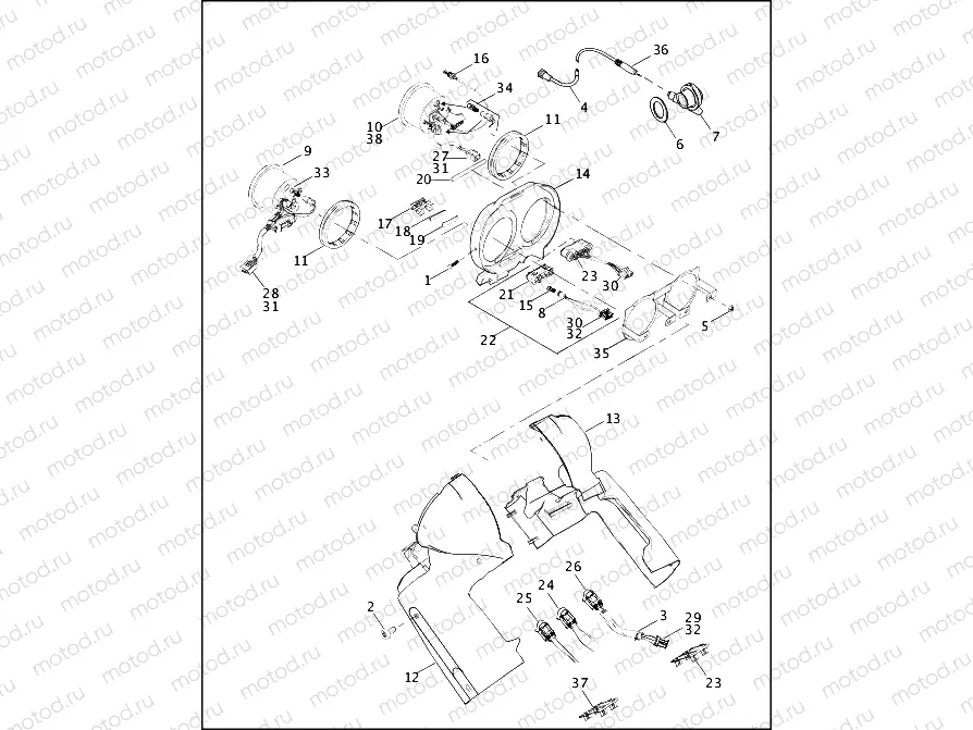 SPEEDOMETER & TACHOMETER - FLTR
