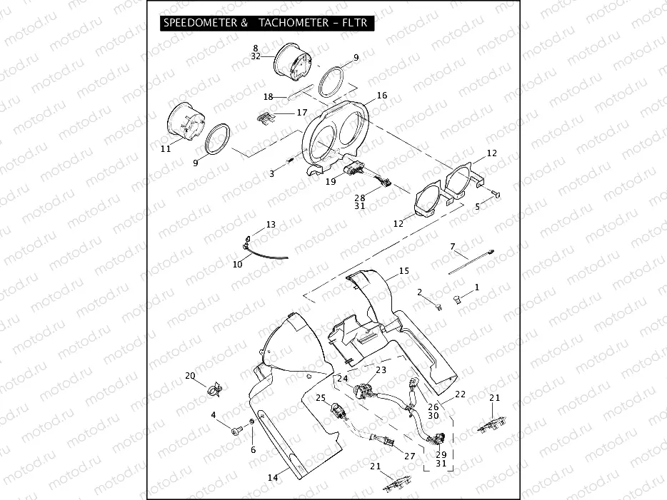 SPEEDOMETER & TACHOMETER - FLTR