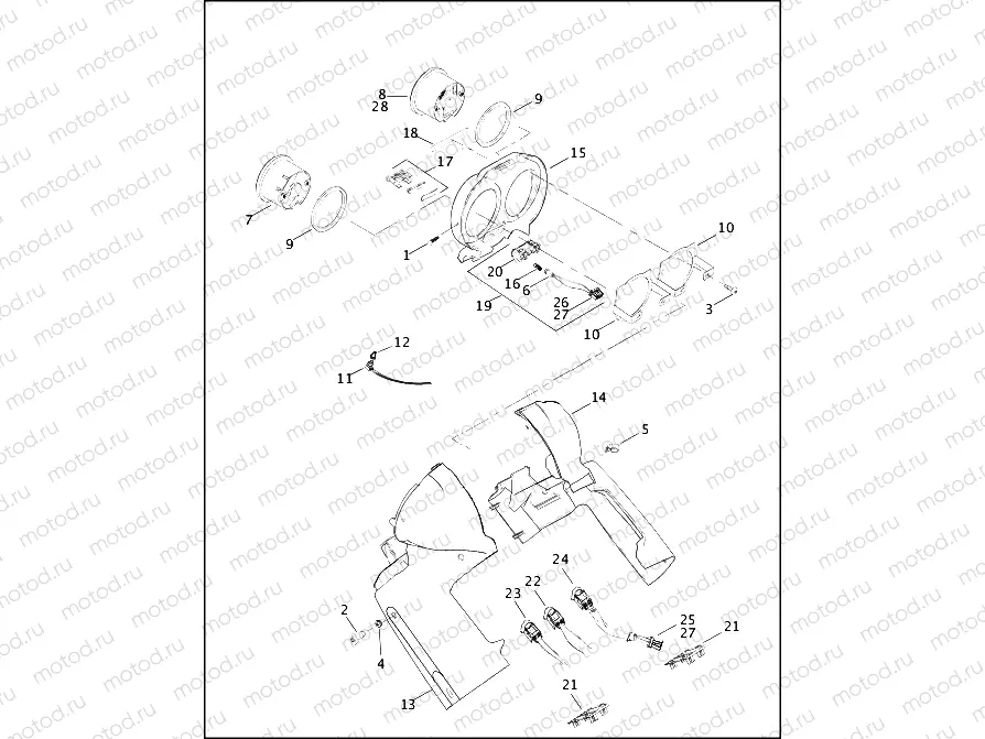 SPEEDOMETER & TACHOMETER - FLTR MODELS