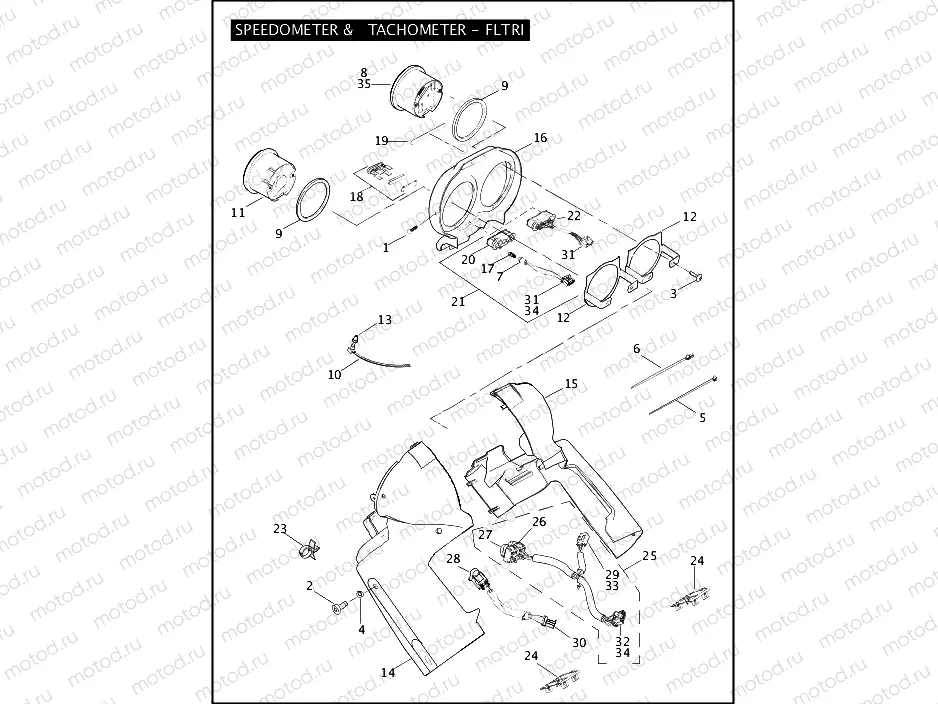 SPEEDOMETER & TACHOMETER - FLTRI