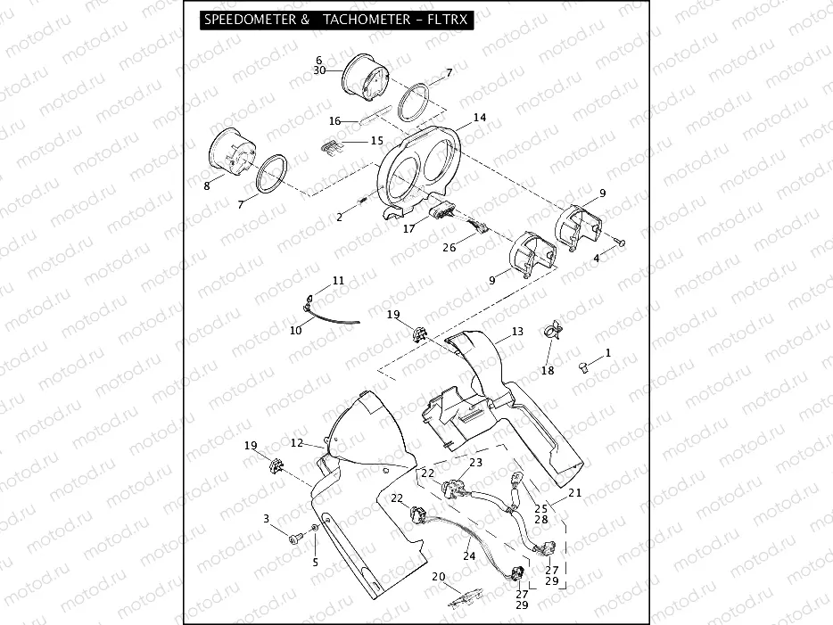 SPEEDOMETER & TACHOMETER - FLTRX