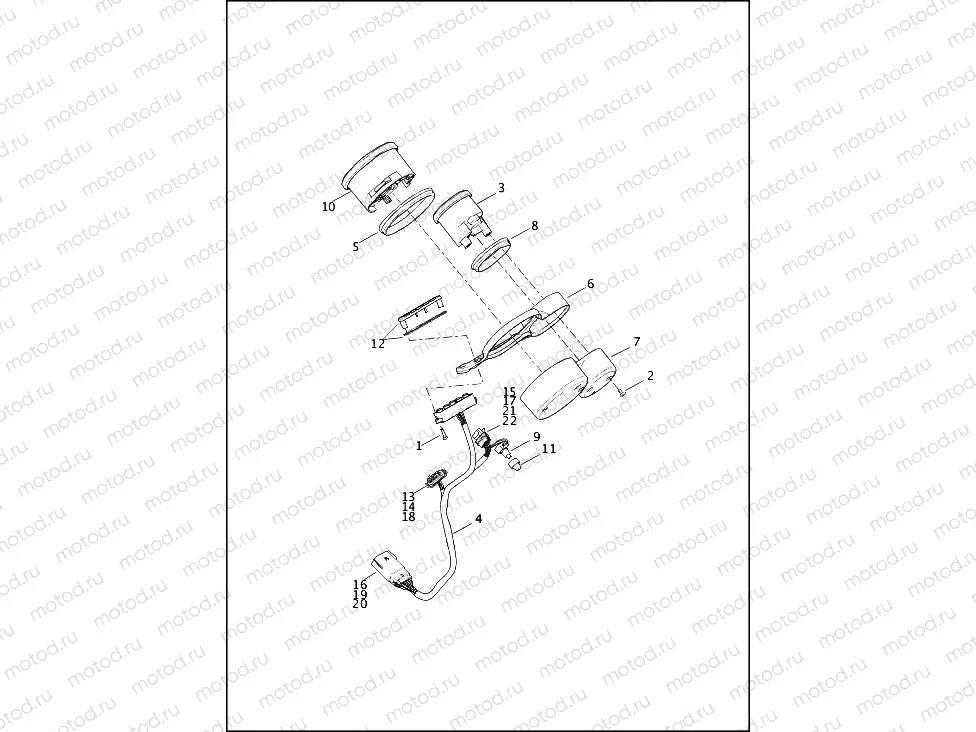 SPEEDOMETER & TACHOMETER - XR1200X
