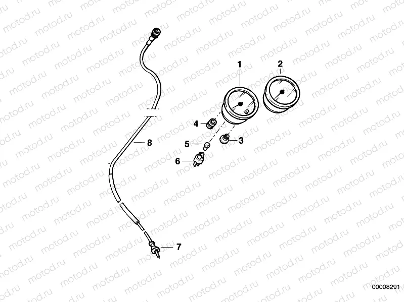 Speedometer/rev. counter