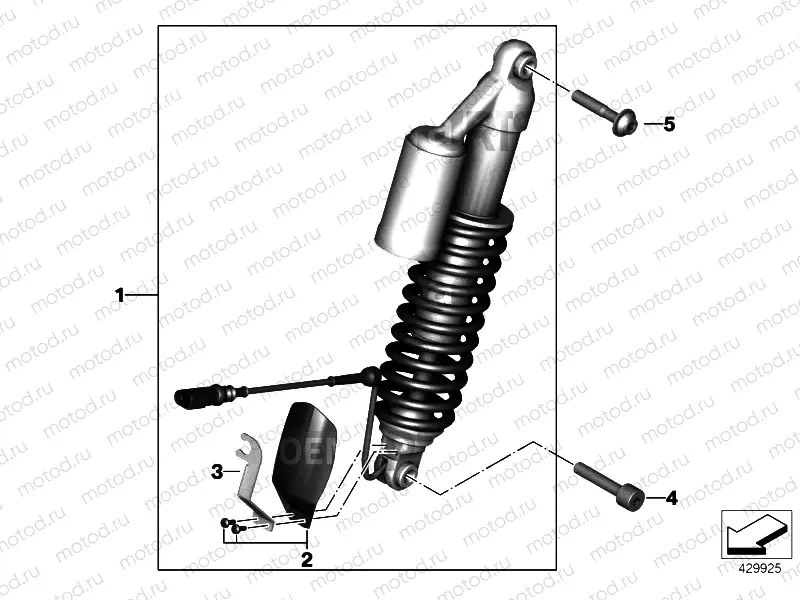 SPRING STRUT, ESA, FRONT