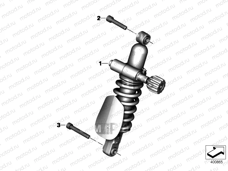 SPRING STRUT, MOUNTED PARTS 2