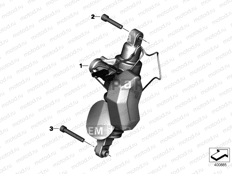 SPRING STRUT, MOUNTED PARTS