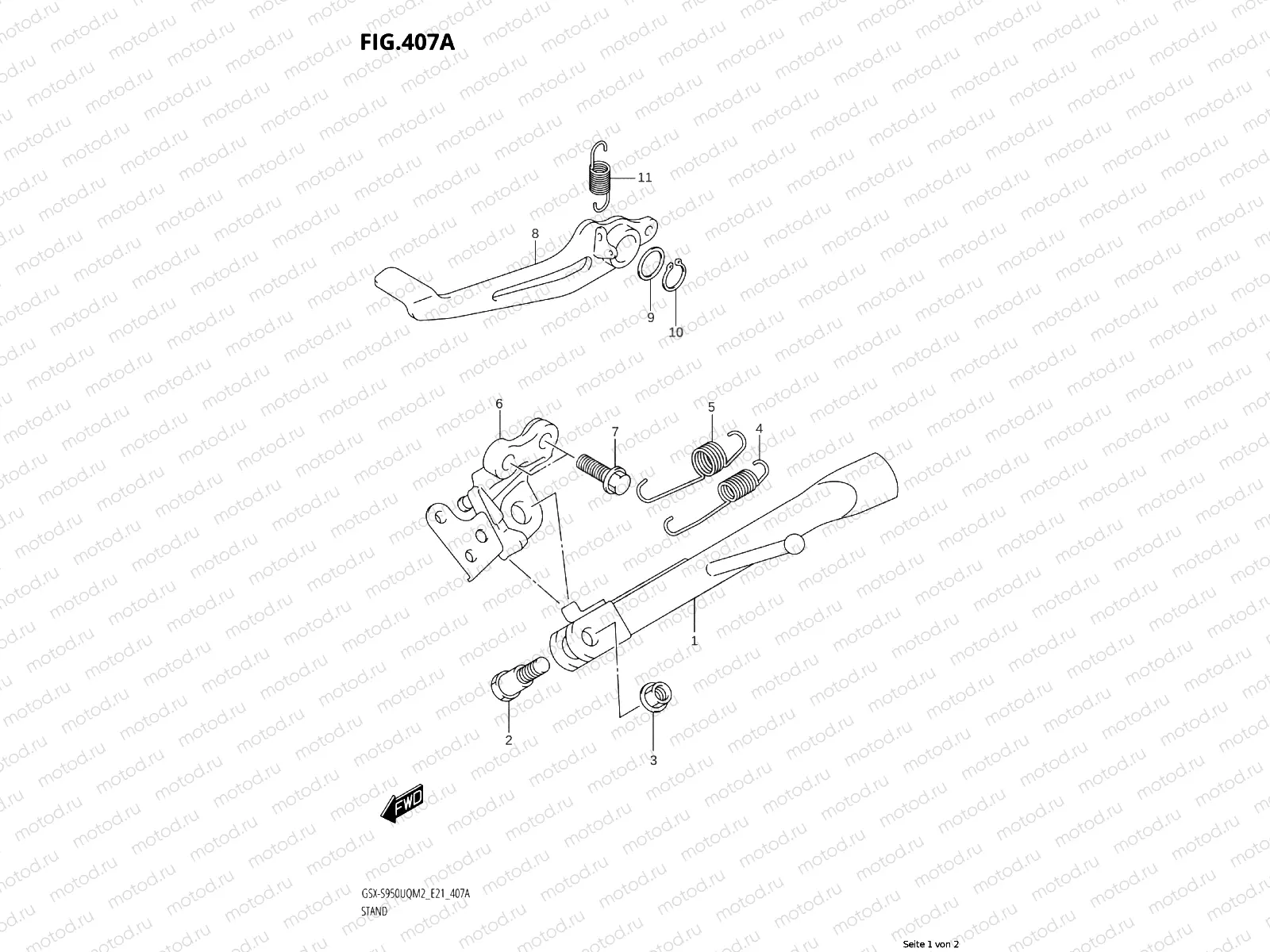 STAND / FOOT BRAKE LEVER