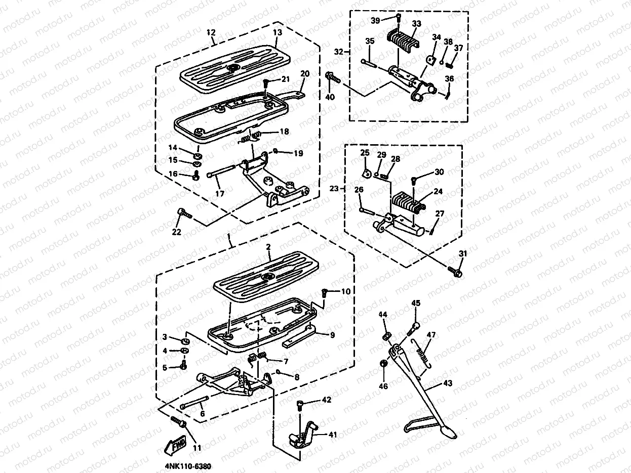Stand. Footrest